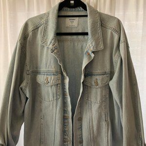 Old Navy Oversized Boyfriend Jean Jacket - Size XL
